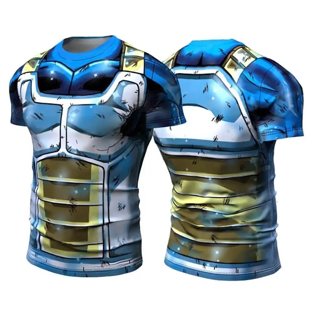 New Cosplay Printed Clothing Fitness Running T shirt Men O-Neck Cartoon Bodybuilding Sport Shirts Tops Gym Men T shirt
