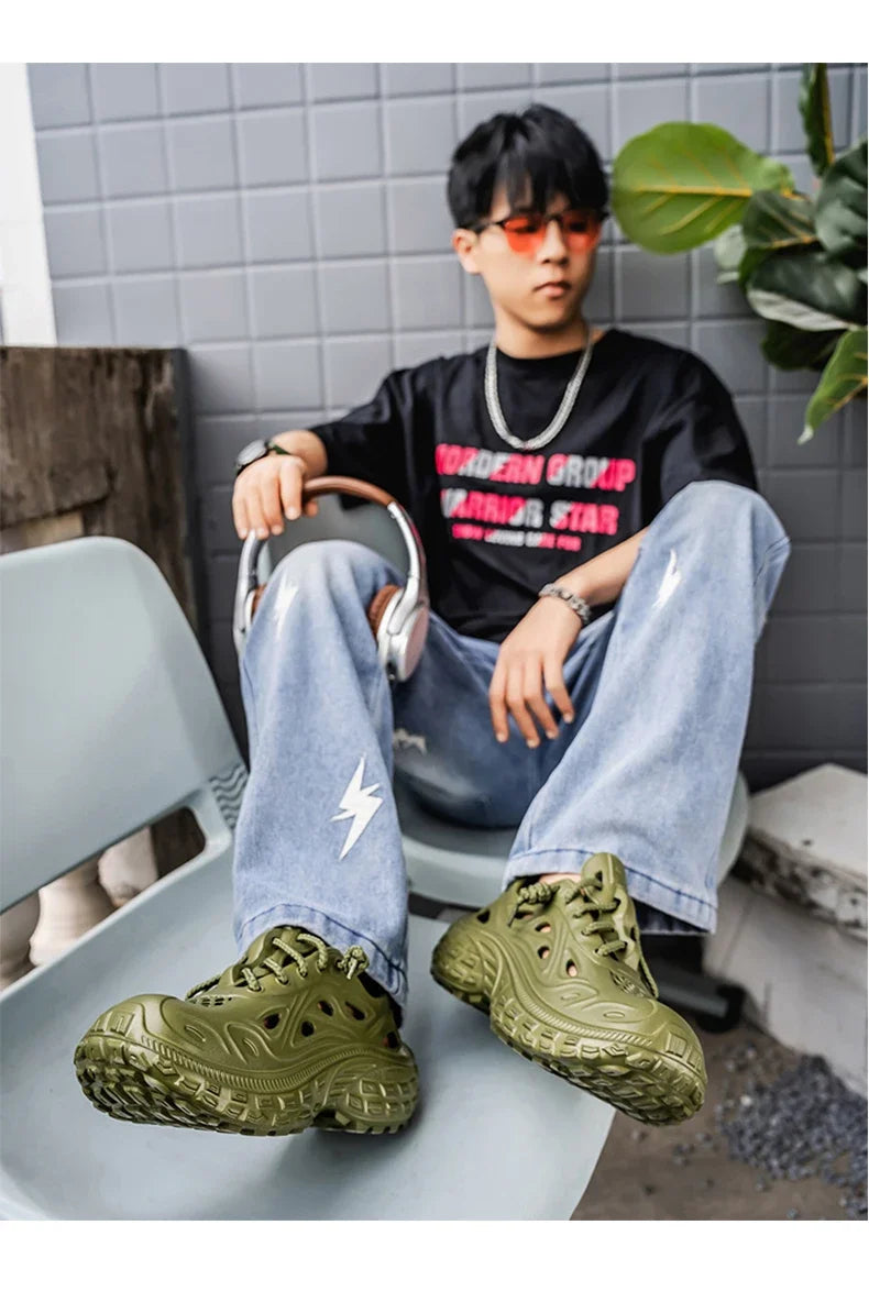 2025 Mens shoes Couple Sandals For Men New Fashion 2025 Summer Outdoor Hole Shoes for Women Sandals Sandalias Hombre Sandalias