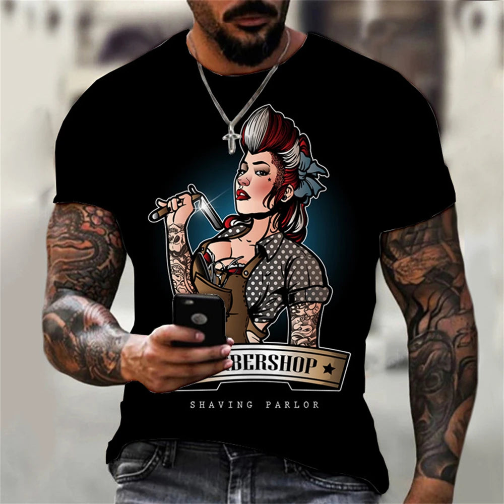 Men's Oversize T-Shirt Gym T-Shirts Man Chic Crew Neck Male T-Shirt Short Sleeve Polyester Clothing Casual Tops Tees Men T-Shirt