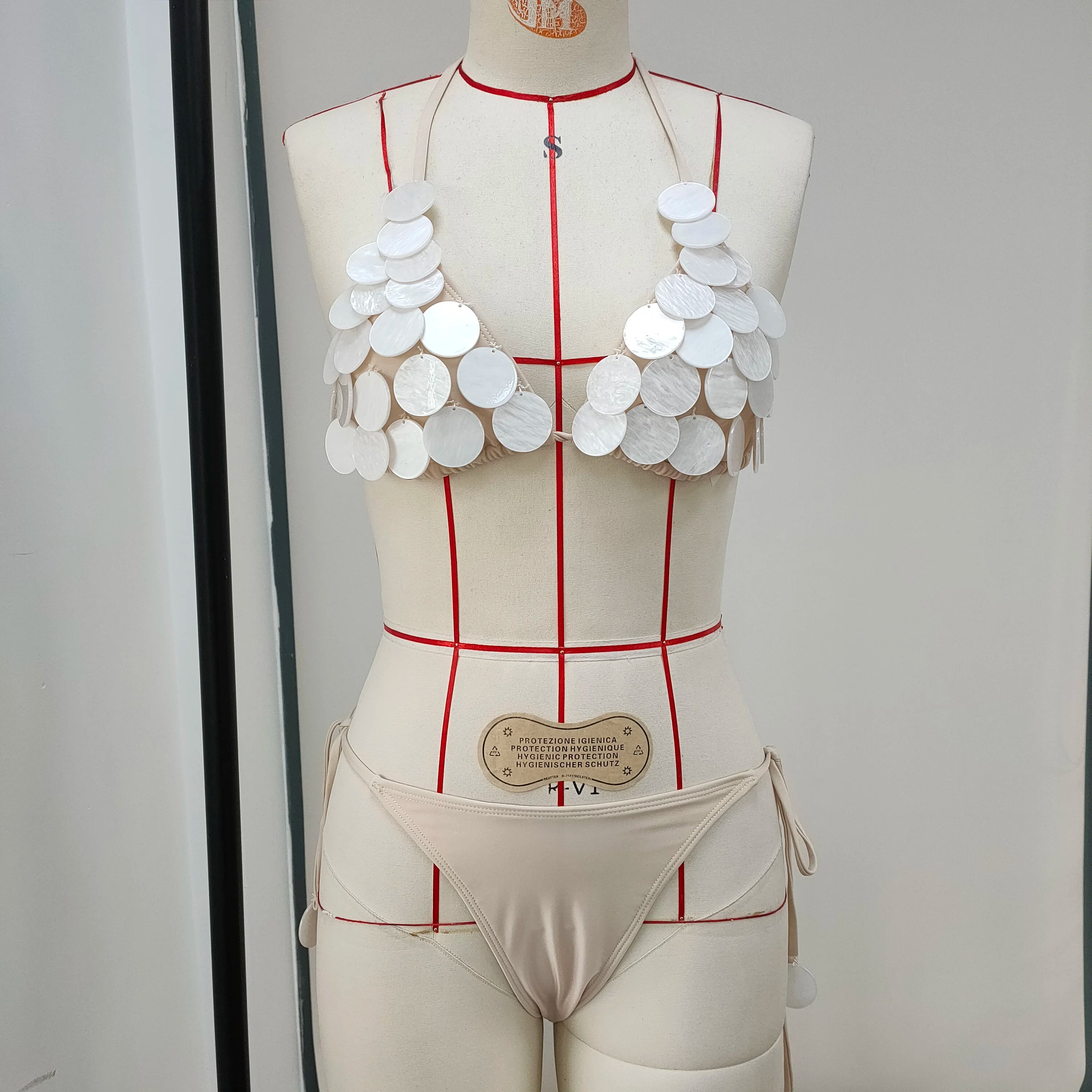 Sexy Bikini Swimsuit with Skirt Bandage Women Brazilian Shell Bikini Bathing Suit A Line Skirt Summer Female