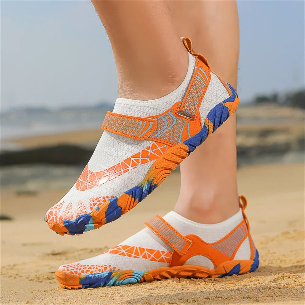 Water Shoes Women Men Quick Dry Five Finger Barefoot New Outdoor Upstream Wading Swimming Aqua Shoes Summer Beach Sneakers 2025