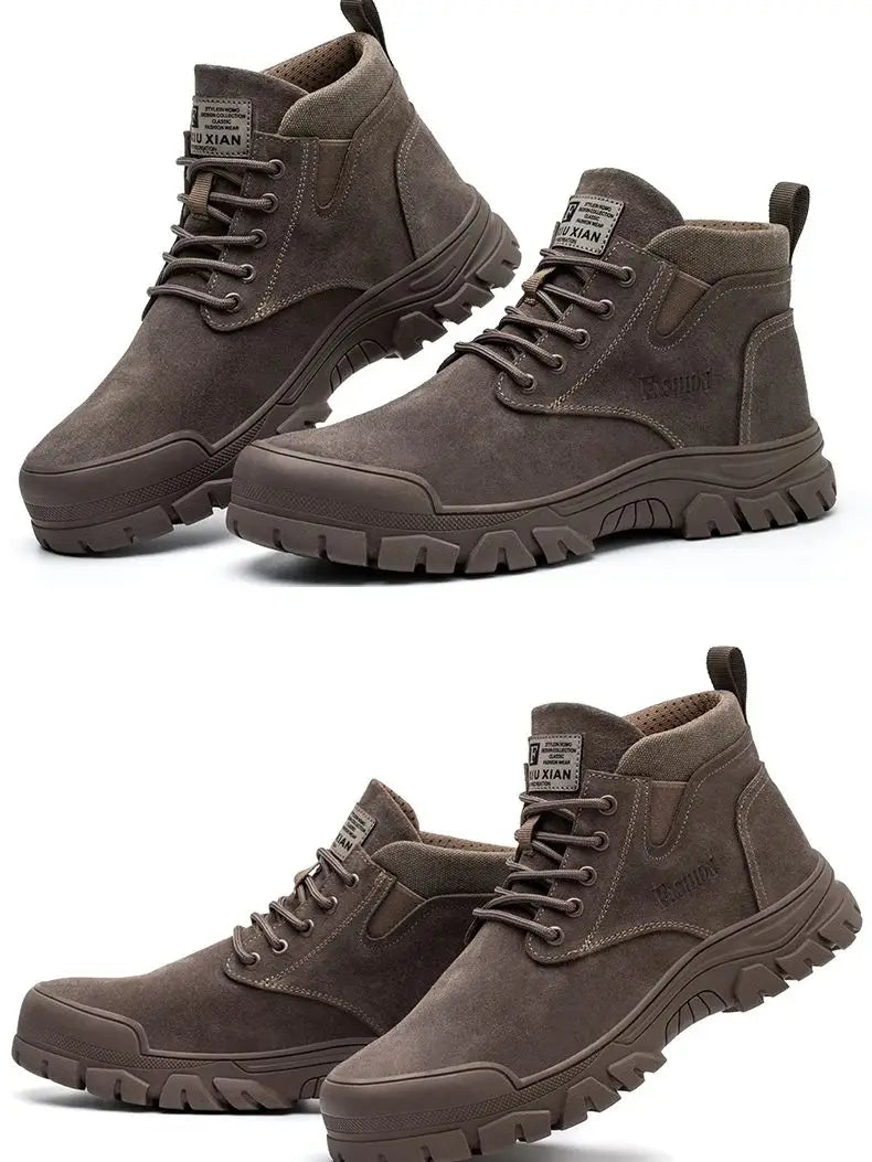 Work SafetyShoes For Men  Anti-puncture Indestructible Work Shoes Fashion work shoes Outdoor Work Shoes Steel Toe Cap boots