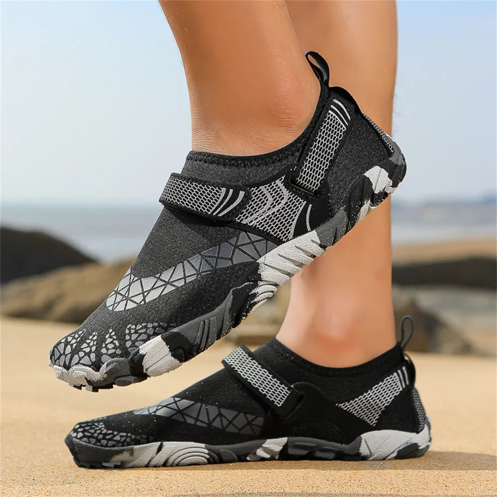 Water Shoes Women Men Quick Dry Five Finger Barefoot New Outdoor Upstream Wading Swimming Aqua Shoes Summer Beach Sneakers 2025