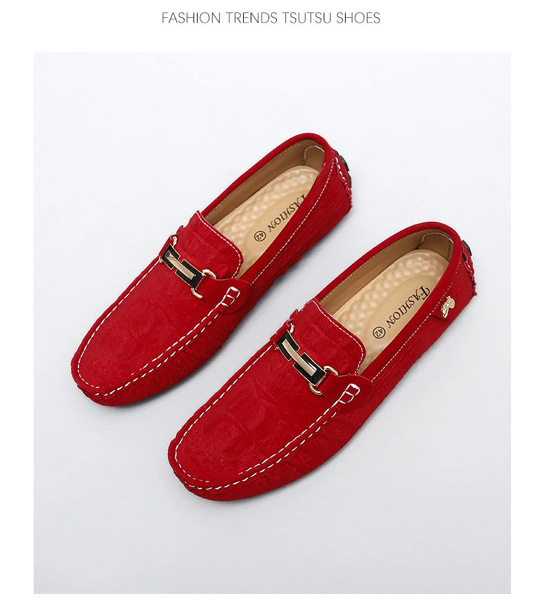 2025 New Men's Shoes Small Size Handmade Beanie Shoes 38 Casual 37 Frosted Loafers 36 Slip-On Shoes Driving Shoes for Men and Women