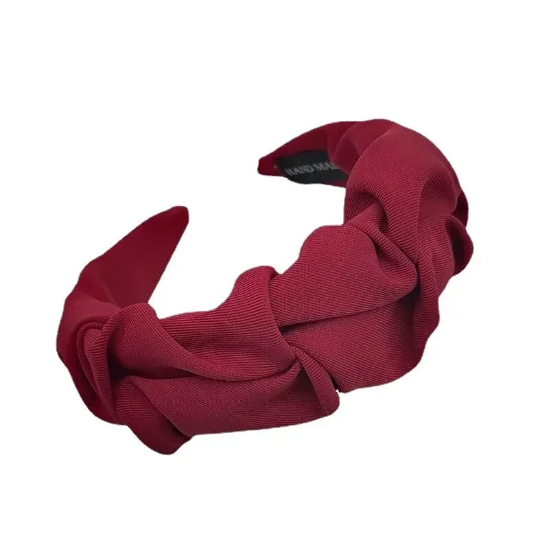 2024 Fashion Hair Accessories Hair Hoop Hair Bands for Women Girls Flower Solid Color Headbands Designer Wide Hairband Headwear