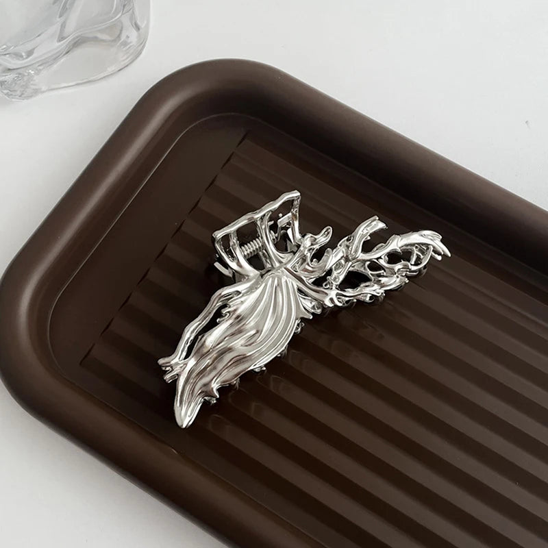 1PC Women Cool Hair Accessories Simple Trendy Pin Hair Claw Fashion Elegant Hair Clip Hairpins High-end Light Luxury Shark Clips