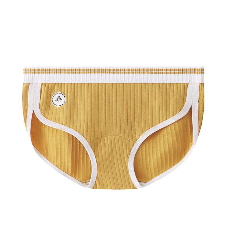 Women's Cotton Briefs Mid-rise Soft Women Panties Sexy Female Underpants Lingerie Breathable Comfortable Girls Underwear M-2XL
