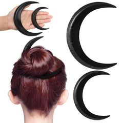 Women Girls Hair Accessories Hair Styling Tools Retro Style Hair Comb Headdress Moon Shape Hairpin Hair Fork