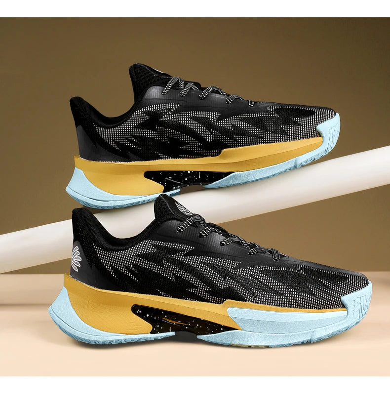 Basketball Shoes for Men and Women, Lightweight Mesh Breathable Non-Slip Wear-Resistant Shock-Absorbing Practical Soft-Soled Stu