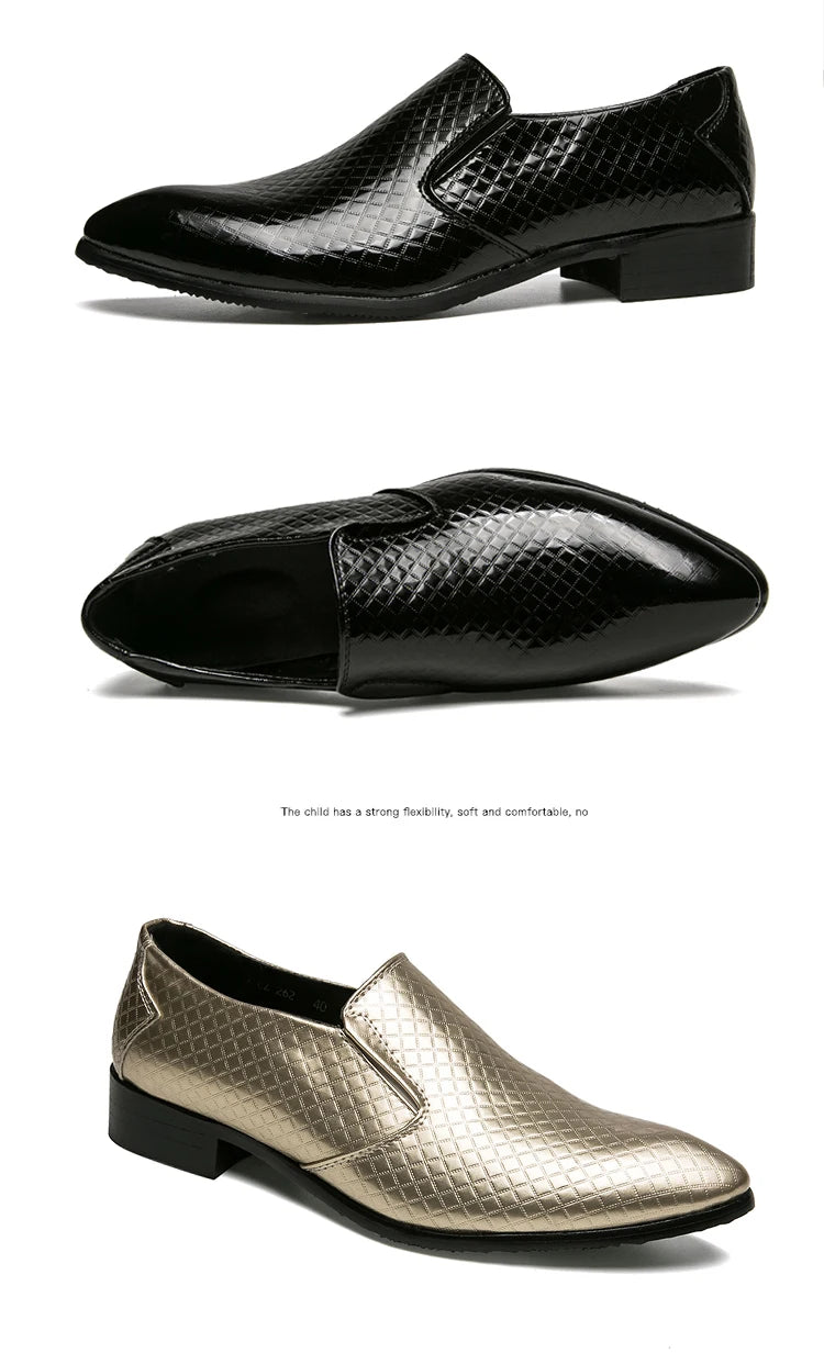 Shoes for men shoes leather shoes business dress shoes all-match casual shock-absorbing wear-resistant footwear large size