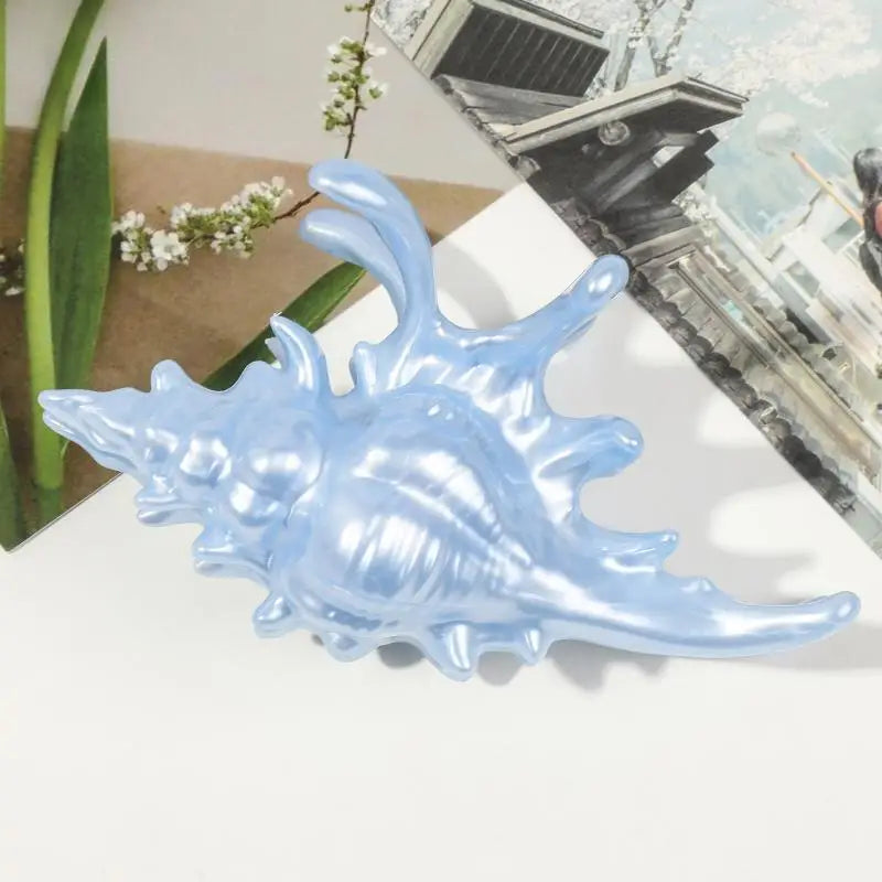 Ocean Shark Claw Clip For Women Conch Hair Claw Clip For Cute Beach Hair Accessories