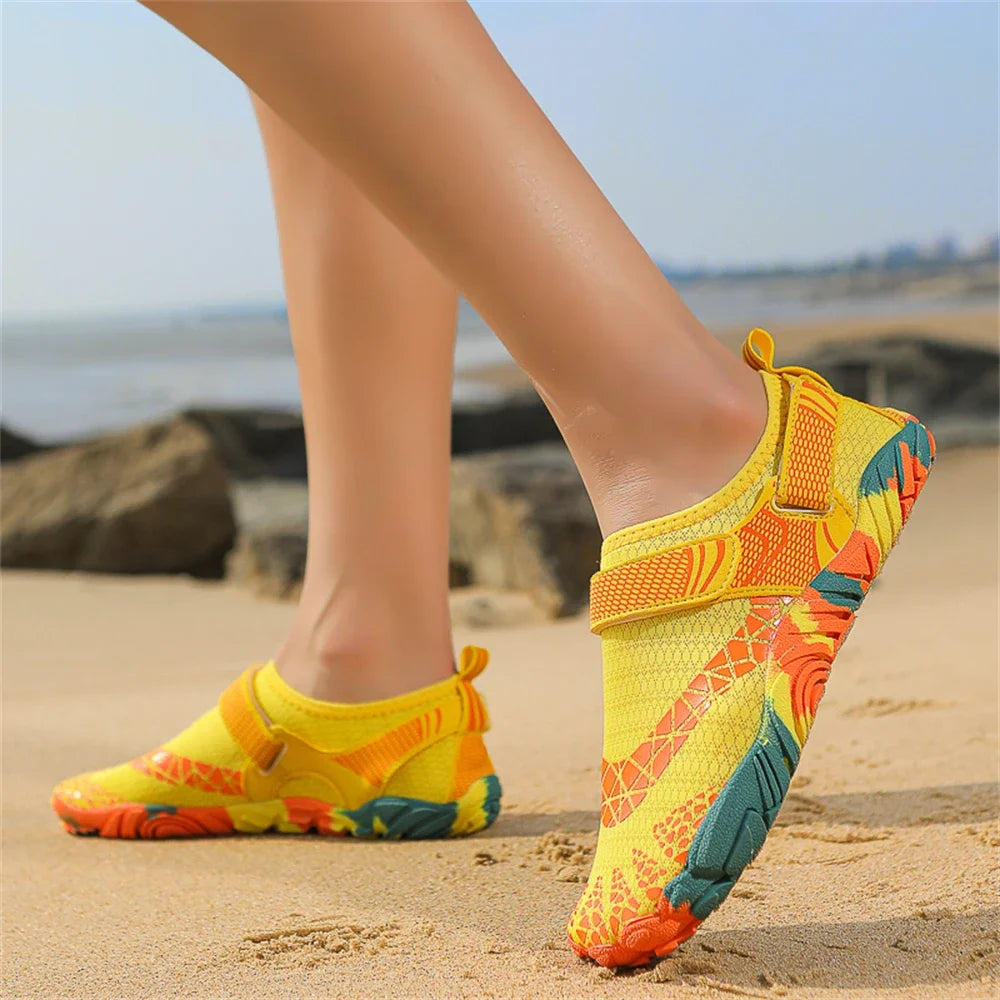 Water Shoes Women Men Quick Dry Five Finger Barefoot New Outdoor Upstream Wading Swimming Aqua Shoes Summer Beach Sneakers 2025