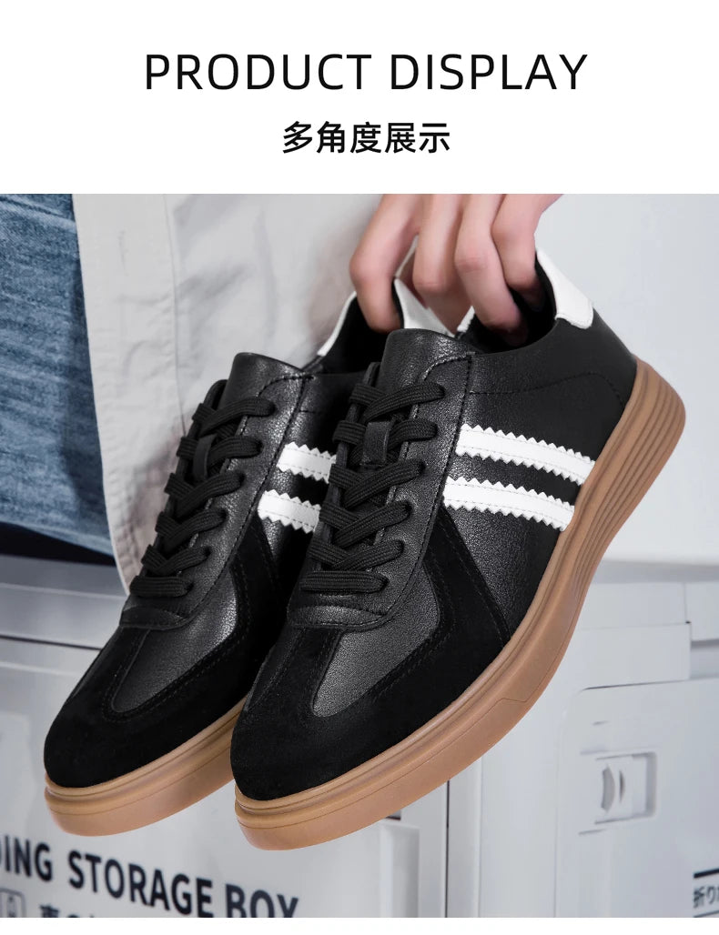 Shoes Men 2025 Trend Casual Sneakers Comfortable Lace Up Flats Tennis Shoe Breathable Walking Jogging Shoe