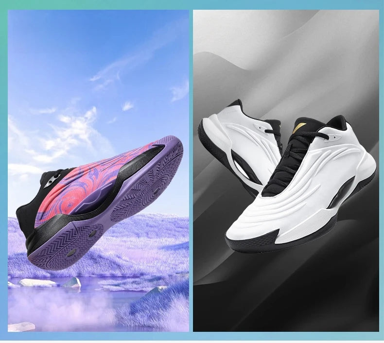 High-quality Men Basketball Shoes for Women Leather Basketball Sneakers Men Outdoor Rubber Anti Slip Sports Training Shoes Male