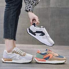 Women's Sports Shoes Casual Shoes Fashionable Women's Soft Flat Shoes Breathable and Shock-absorbing Lightweight Easy To Run