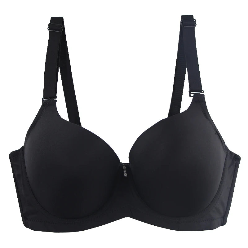 2023 New Sexy Large Size Underwear Comfortable Thin Mold Full Cup Bras For Women DE Cup Female Solid Lingerie