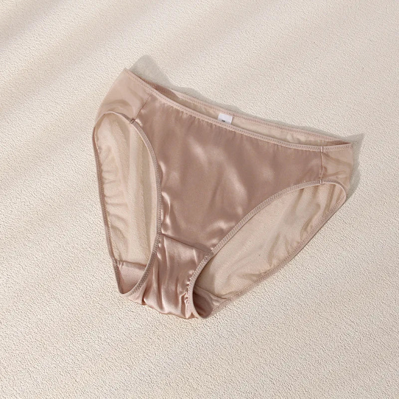 Women's Fashion and Sexy New Style Detachable Breathable Natural Mulberry Silk Underwear Set Sexy French Triangle Cup Underwear