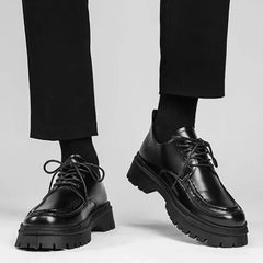 Men's Leather Shoes Dress Formal Business Male Casual Shoe High Quality Fashion Footwear Offer Classic Original Size 45 Adults