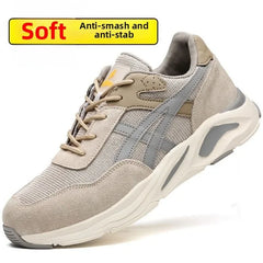 New Lightweight and Breathable Labor Protection Shoes for Men and Women  Anti Smashing and Anti Piercing Steel Toe Safety Shoes