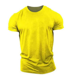 New Men T Shirt Summer Clothing Solid Color Printed Shirts O Neck Oversized Top Casual Streetwear Loose Fitness Clothing For Men