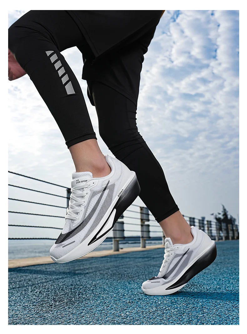 Men's sports shoes fashion versatile new four season breathable casual thick sole anti slip wear-resistant leisure sports shoes