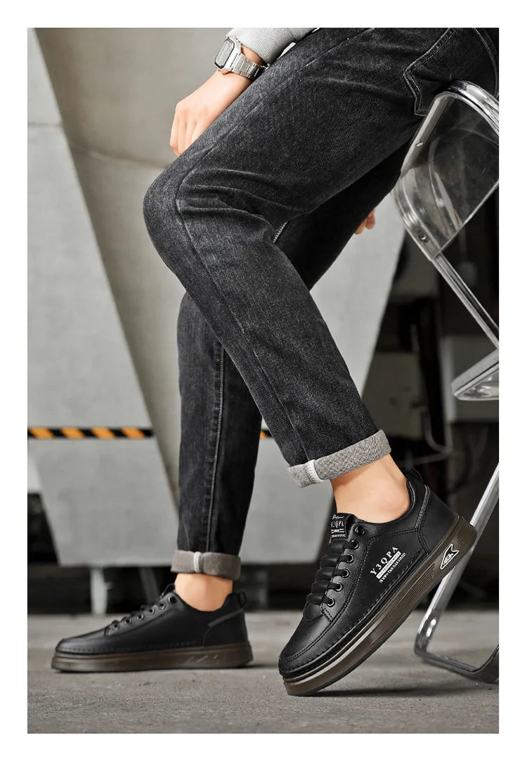 2025 NEW Men Shoes Spring Men Outdoors Breathable Casual Shoes Comfort  Flat Bottom Fashion Casual Sneakers Zapatillas Hombre