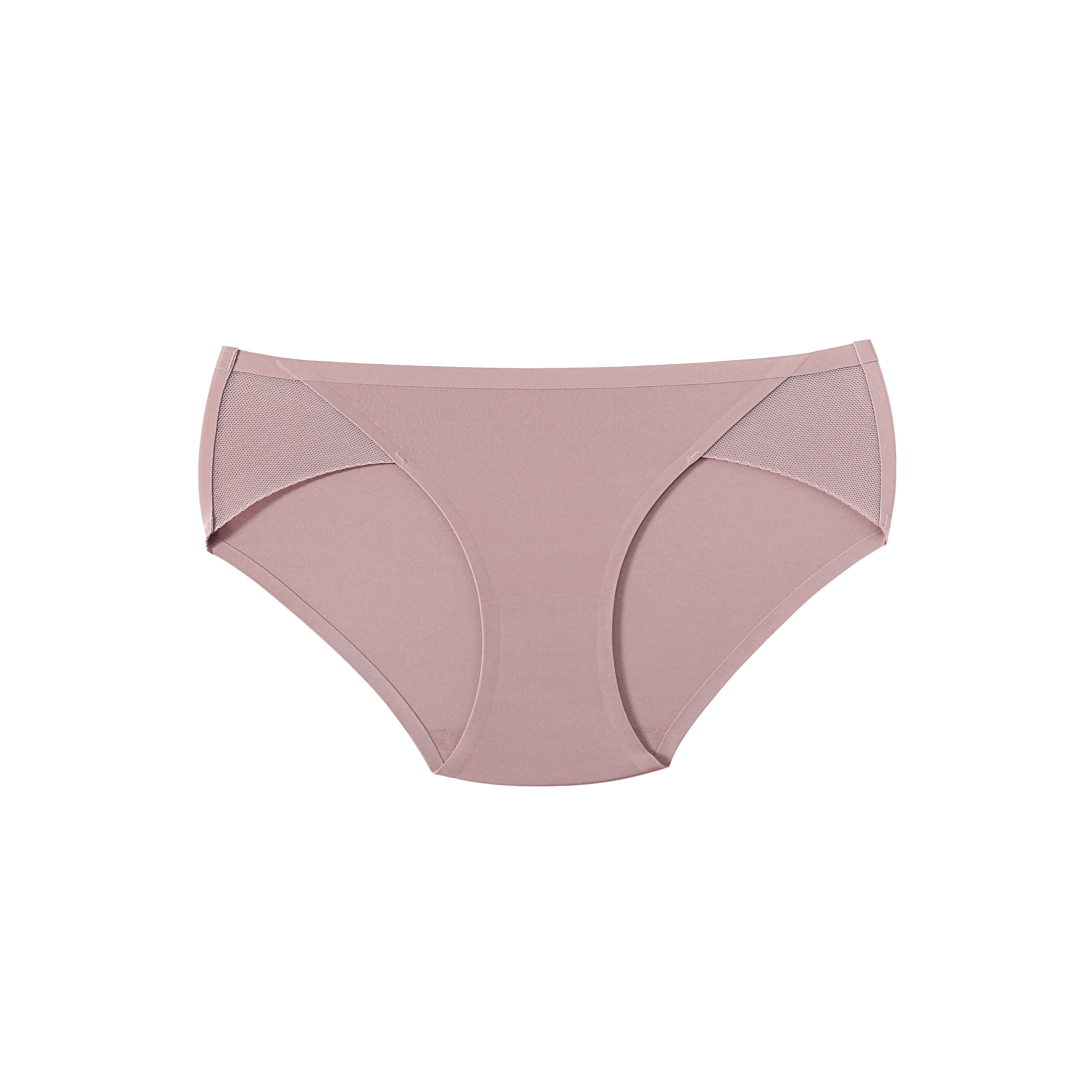 Women Mid Waist Panties Seamless Briefs Sexy Mesh Panty See-Through Underwear Breathe Intimates Lingerie Comfortable Underpants