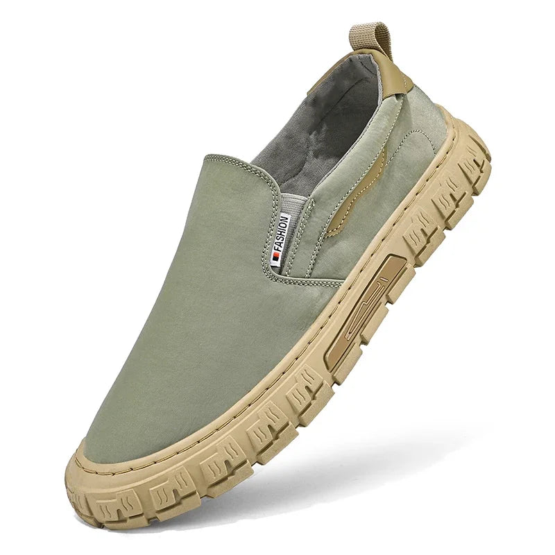 Men's shoes - Autumn thick-soled casual lightweight thick-soled loafers with leather upper, sport shoes