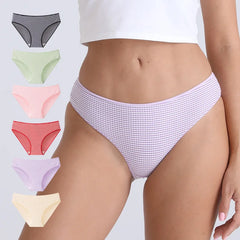 Women Panties Breathable Crotch Warm Underwear for Women Sexy Seamless Briefs Stripes Low Rise Pants Female Winter Lingerie