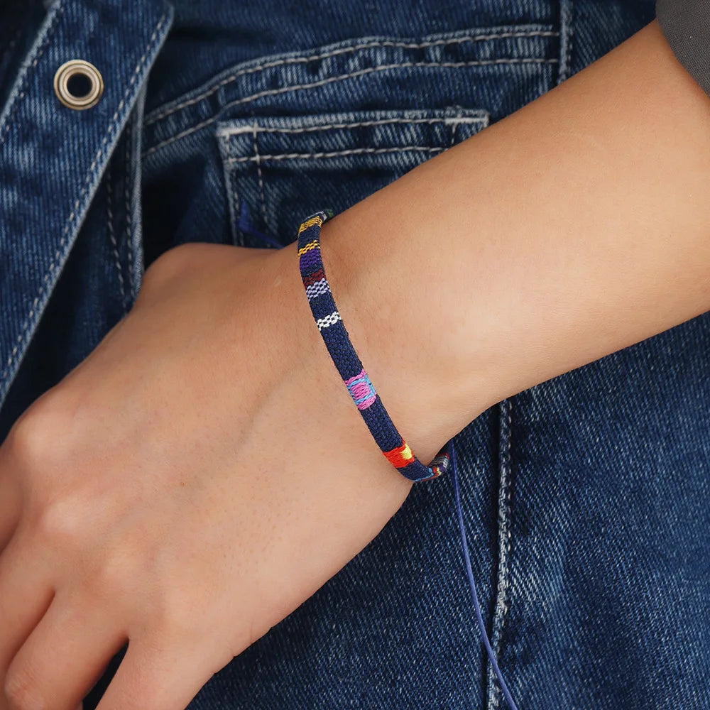 12Pcs Bohemian Surfer Beach Bracelet Set Men & Women Braided Boho Summer Bracelets Handmade Festival Jewelry Accessories