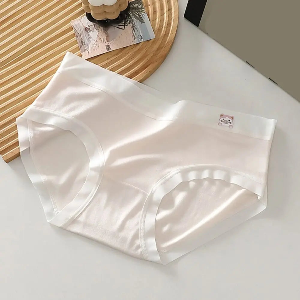 5PCS Soft Cute Panties for Women Underwear Cotton Crotch Seamless Briefs Female Lingerie Bear Underpants Gifts