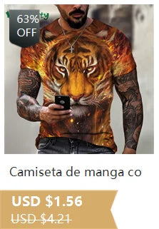 Camiseta deportiva para hombre,camisetas para correr,ropa informal a la moda,estampado 3D,camisetas gráficas simples