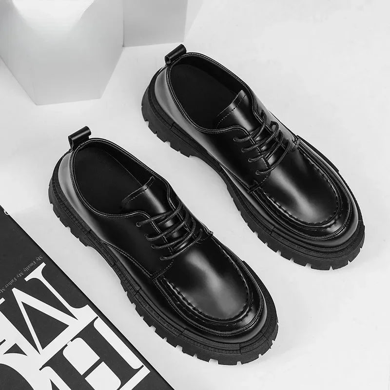 Men's Leather Shoes Dress Formal Business Male Casual Shoe High Quality Fashion Footwear Offer Classic Original Size 45 Adults
