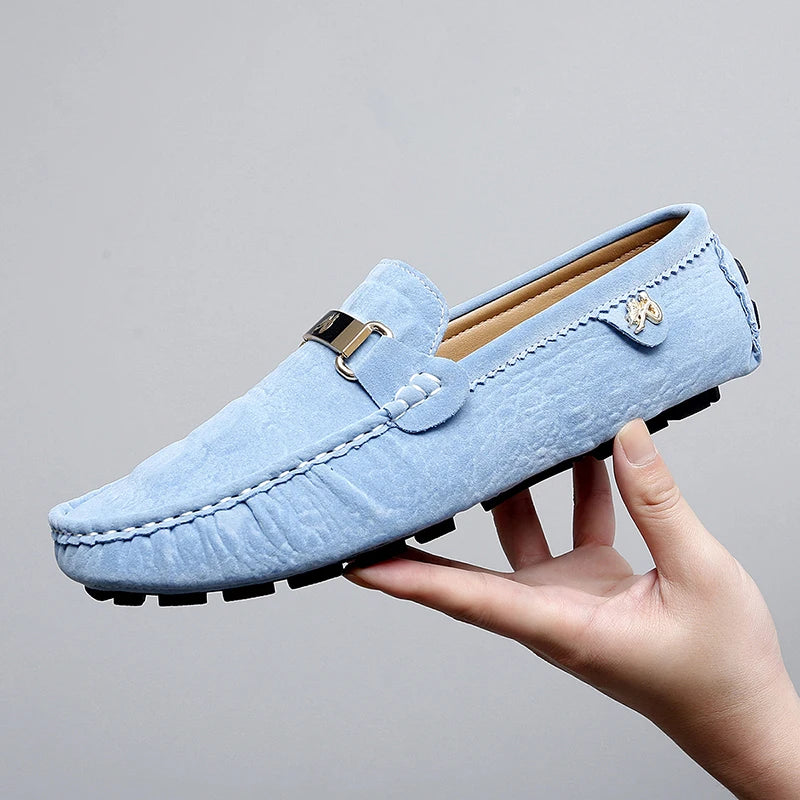 2025 New Men's Shoes Small Size Handmade Beanie Shoes 38 Casual 37 Frosted Loafers 36 Slip-On Shoes Driving Shoes for Men and Women