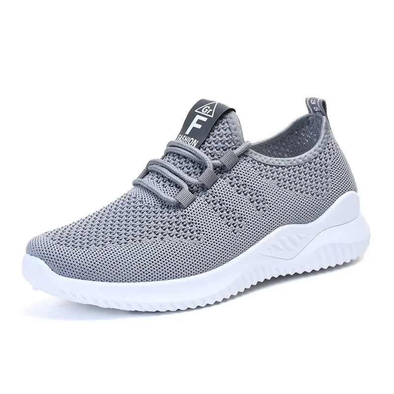 Shoes for Women 2024 New Casual Fashion Running Shoes Flying Woven Breathable Lady Casual Shoes Soft Sole Trend Fashion Sneakers
