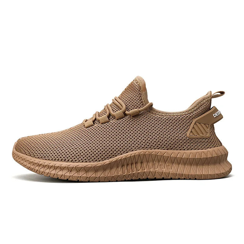 Outdoor Jogging Training Hiking Sports Shoes Men's Non Slip Casual Breathable Running Women's Ven Knit Lace Up Shoes