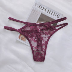 Women's Sexy And Fun Hollow Lace Underwear Easy to Wash And Dry, Traceless Antibacterial Underwear C830