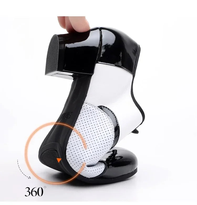 Modern Dance Shoes For Men Soft Performance Leather Breathable Social Latin Dance Square Formal Dress Jazz Dance Shoes Sneakers