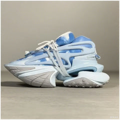 2025 Trendy Men Sports Shoes Platform Sneakers Lace Up Gradient Colors Running Casual Walking Shoes Women Flats Loafers