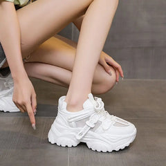 Women's Shoes Casual Shoes Spring Thick Sole Platform Woman Tennis Fashion 2025 Versatile Leisure Sneakers