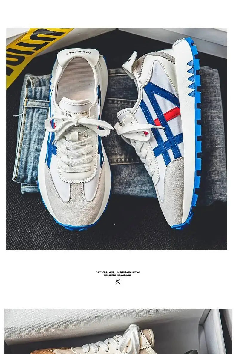 2025 New Men's Shoes Fashionable Versatile Casual Sports Lightweight Non-slip Breathable Shoes With Thick Soles For Men