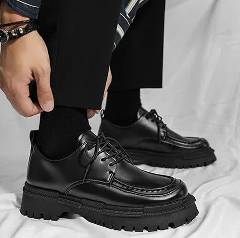 Men's Leather Shoes Dress Formal Business Male Casual Shoe High Quality Fashion Footwear Offer Classic Original Size 45 Adults