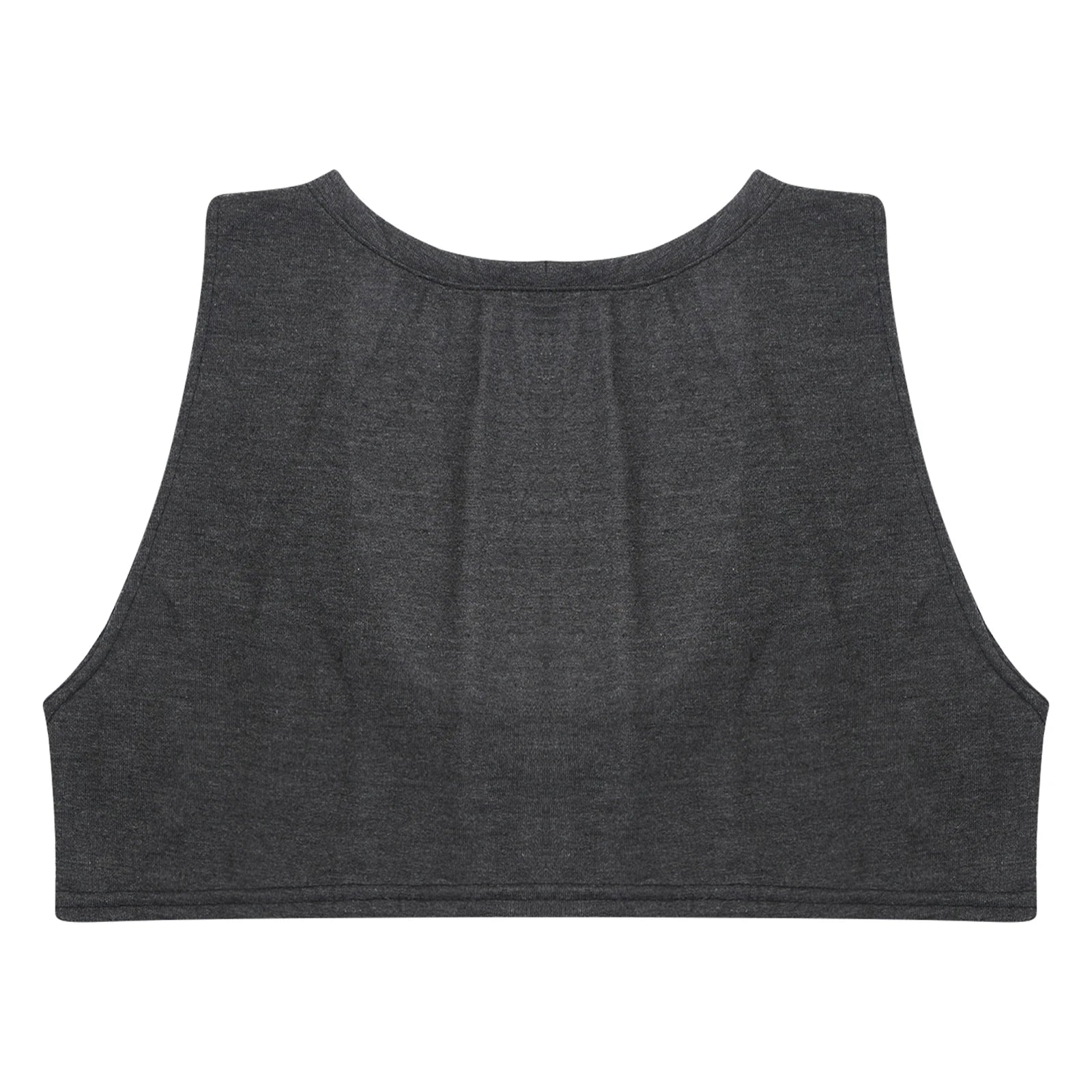 Mens Sexy Muscles Showing Off Crop Top Low Scoop Neck Sleeveless Solid Color Tank Top Vest for Bodybuilding Disco Nightclub