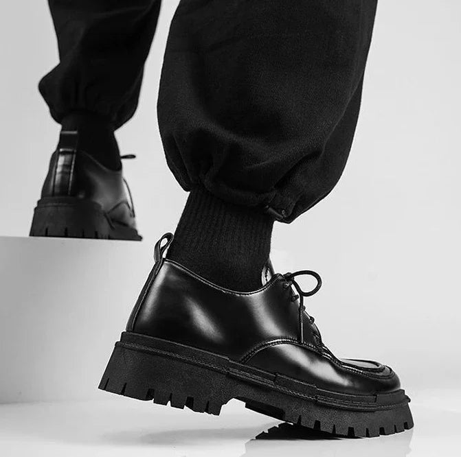 Men's Leather Shoes Dress Formal Business Male Casual Shoe High Quality Fashion Footwear Offer Classic Original Size 45 Adults