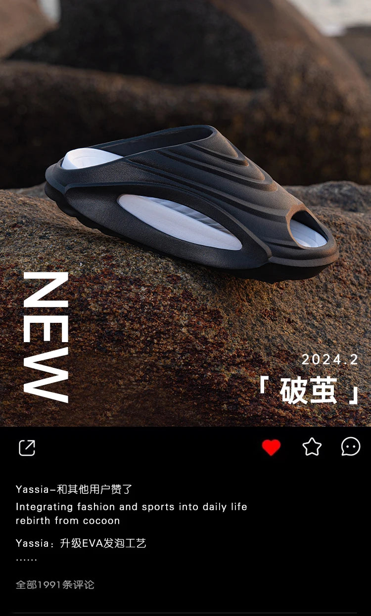 Men's Women's Slippers Outdoor Leisure Sports Couple Beach Shoes Summer Anti Slip Thick Sole Designer Sandals for Men Zapatillas