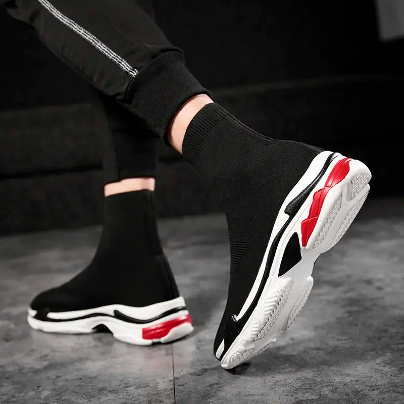 Shoes for Men Sneakers Men All Brands Tennis Loafers Shoes Tide Women Elastic Socks Shoes Fashion Casual Shoes Large 2024 Autumn