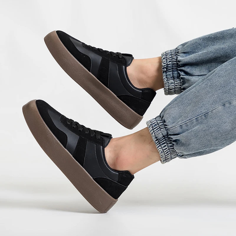 Men's and Women's Fashionable Casual Sports Shoes, Versatile Thick-soled Platform Shoes, White Sneakers, Autumn Training Shoes
