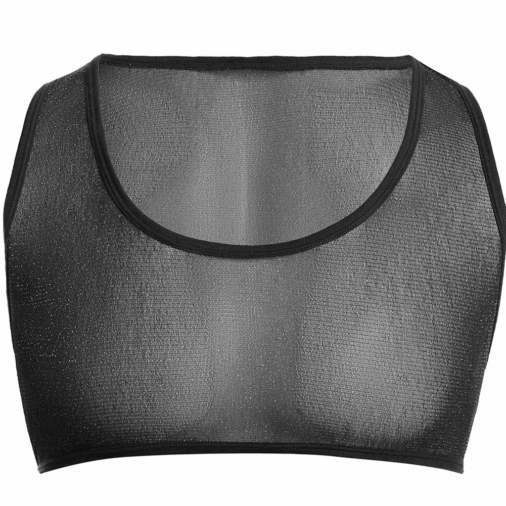 See Through Mesh Tank Top For Men Under Shirt Muscle Crop Top Sleeveless U Neck Vest For Sports And Workout Sessions