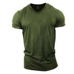 New Men T Shirt Summer Clothing Solid Color Printed Shirts O Neck Oversized Top Casual Streetwear Loose Fitness Clothing For Men