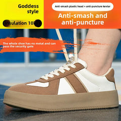 New Women's Safety Shoes with Steel Toe  Anti Smashing and Anti Piercing  Lightweight and Soft Sole  Fashionable and Breathable